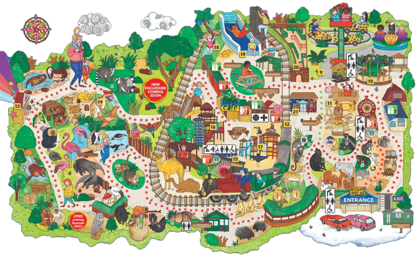 Map Image of Drusillas Park